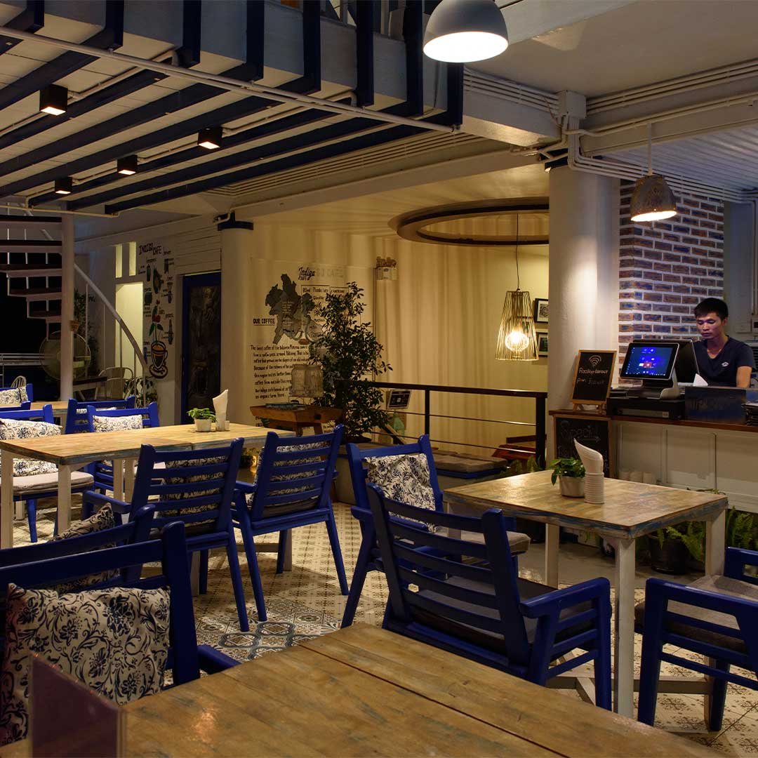 Indigo Café workspace with WiFi, Luang Prabang